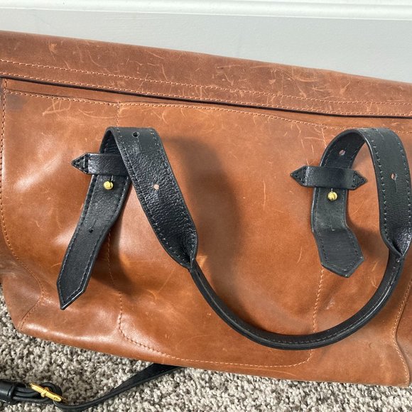 Anthropologie Tribeca Leather Satchel - Picture 4 of 5